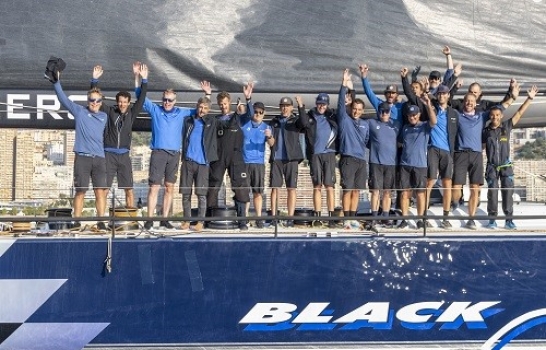maxi yacht adriatic series Palermo-Montecarlo line honours and record for Black Jack; maxi prize for Lucky