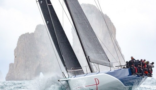 Lap of Capri and a photo finish at the IMA Maxi Europeans day 2 in Sorrento