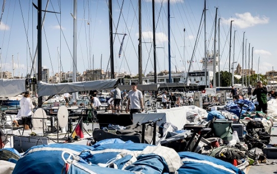 Sandberg PalmaVela kicks off tomorrow May 1 off Palma Bay. The maxi fleet ready to race for their Med debut 