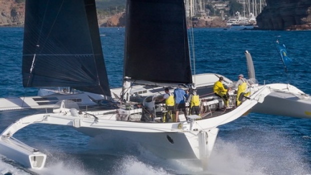 MOD70 ARGO (USA) claimed multihull line honours in the 2026 RORC Transatlantic Race